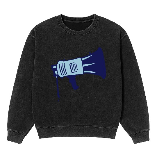 demonstration propaganda megaphone icon Mineral Wash Sweatshirts