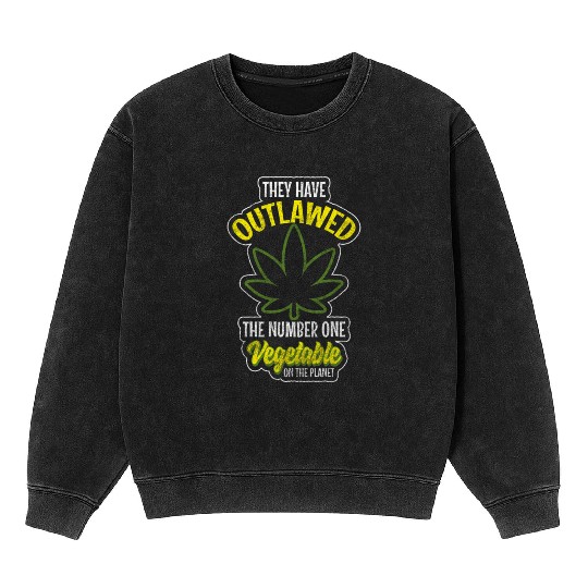 Hemp Stoner Hashish Cbd Mineral Wash Sweatshirts
