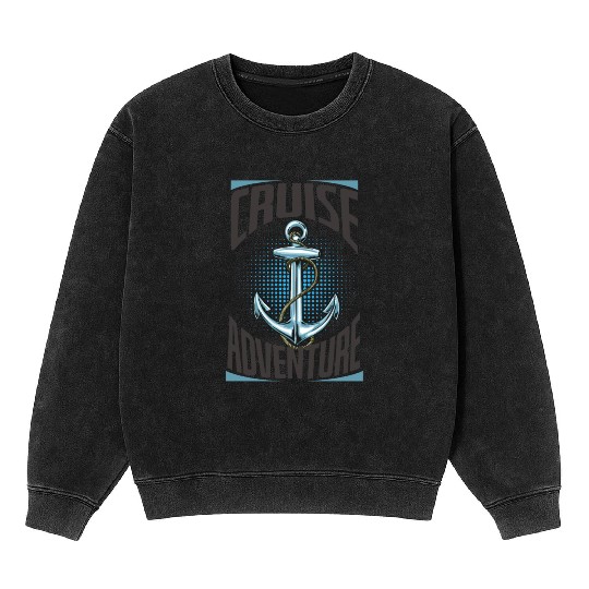 Cruise Adventure Anchor Mineral Wash Sweatshirts