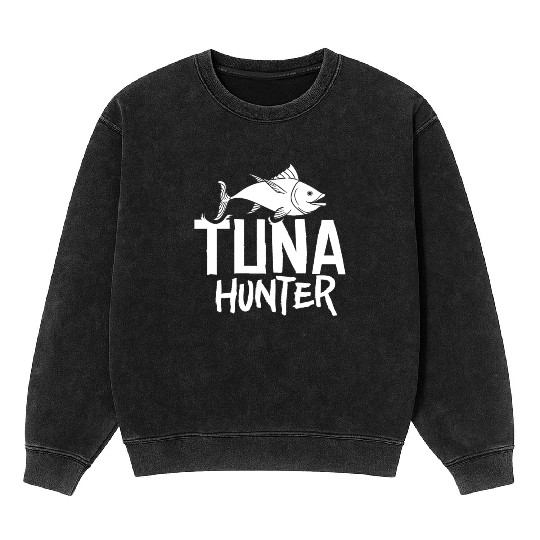 Red Tuna Fish Bluefin Fishing Salad Mineral Wash Sweatshirts