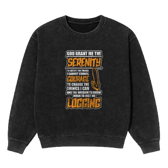 Lumberjack Chainsaw Chainsaw Mineral Wash Sweatshirts