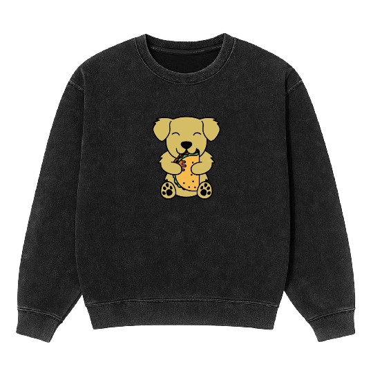 Golden Retriever Taco Lover Mineral Wash Sweatshirts