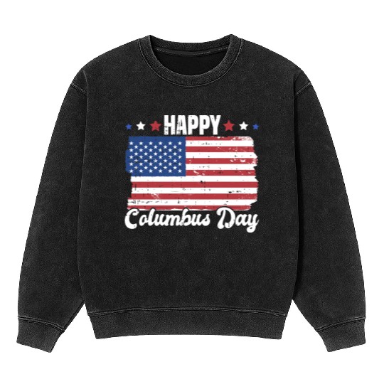 Columbus Day Italian Pride Mineral Wash Sweatshirts
