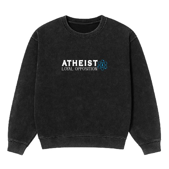 Atheist Atheism Anti Religion Securalism God Sucks Mineral Wash Sweatshirts