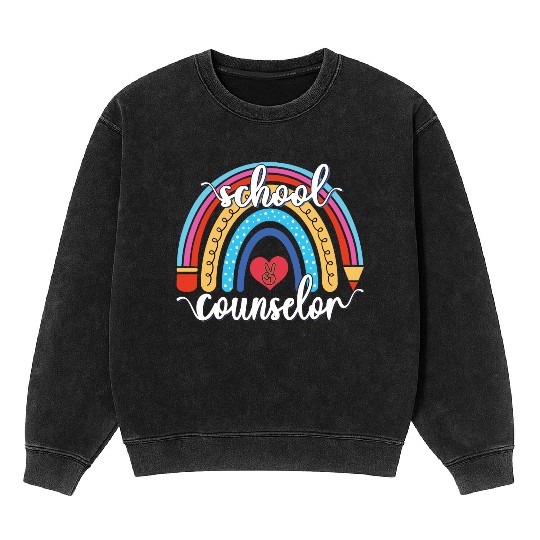 School Counselor, School Guidance Appreciation Mineral Wash Sweatshirts