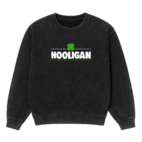 Hooligan Ireland Clover Mineral Wash Sweatshirts