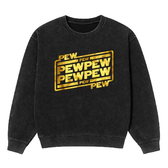 Pew Pew Pew Mineral Wash Sweatshirts