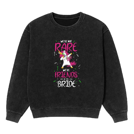 Friends Of Bride Bachelorette Party Hen Party Mineral Wash Sweatshirts