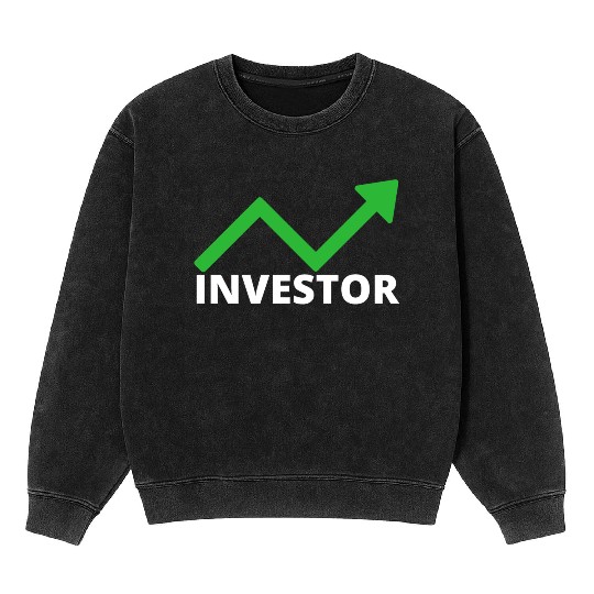 INVESTOR (green arrow) Mineral Wash Sweatshirts