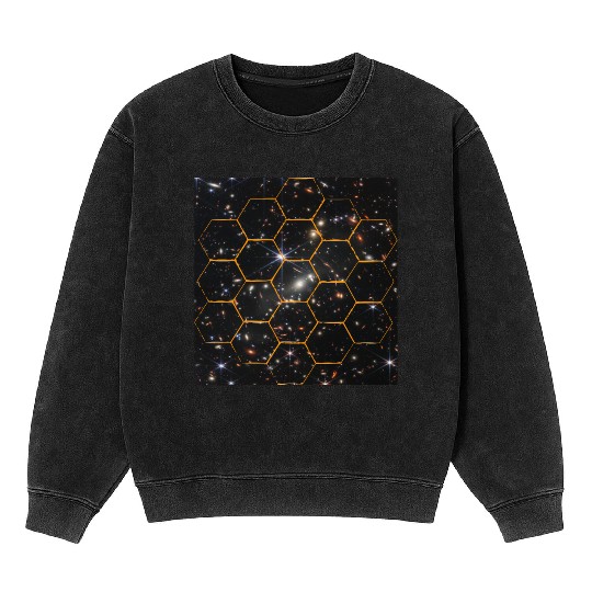 design of james webb space Mineral Wash Sweatshirts