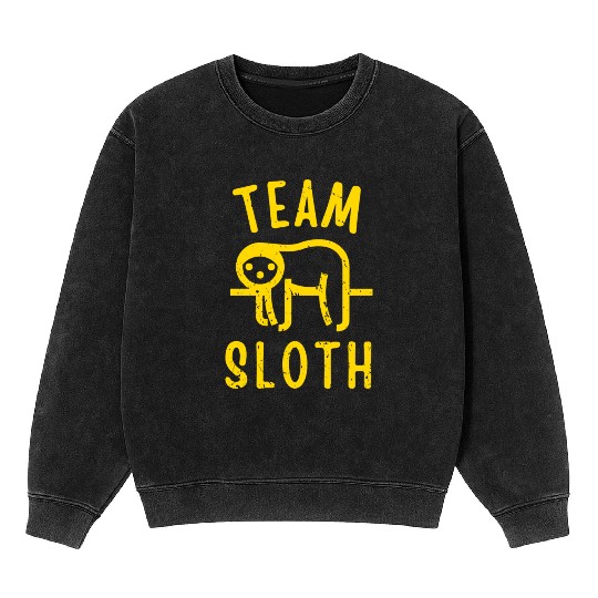 Team Sloth Mineral Wash Sweatshirts