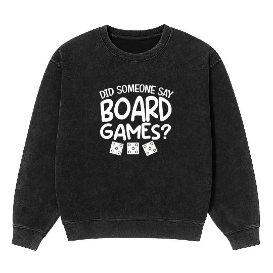 Funny Board Game Gifts For Men Women Card Gamer Mineral Wash Sweatshirts
