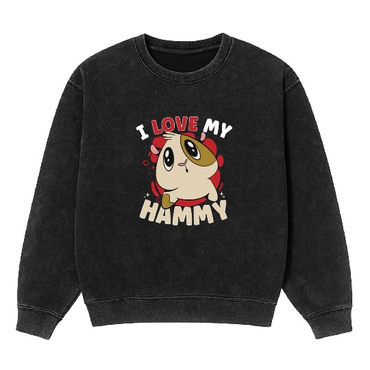 Hamster Fan Hamster Lover Hamsters Mineral Wash Sweatshirts