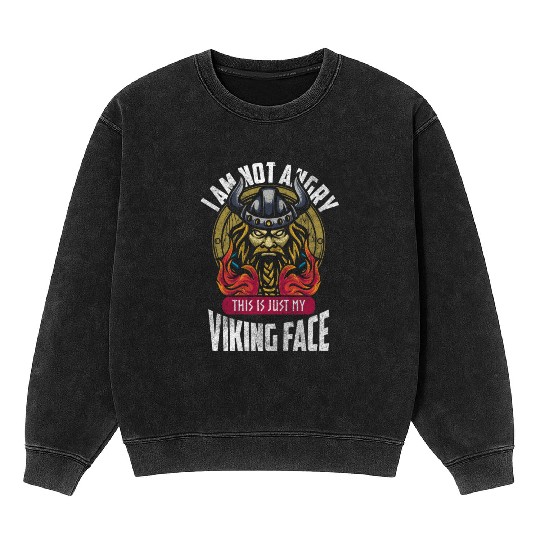Vikings Mythology Valhalla People Mineral Wash Sweatshirts