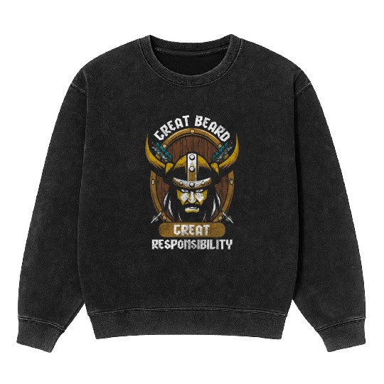 Vikings Warrior Teutonic People Mineral Wash Sweatshirts