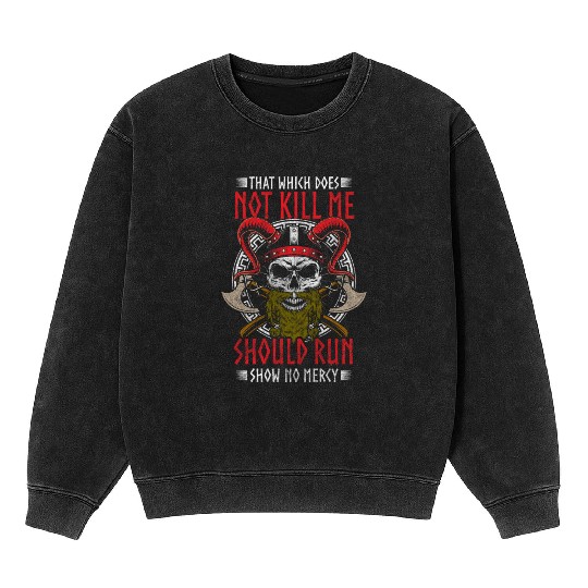 Vikings Warrior Valhalla Heather Mineral Wash Sweatshirts