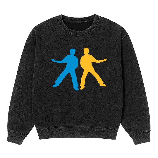Team 2 air guitar Mineral Wash Sweatshirts