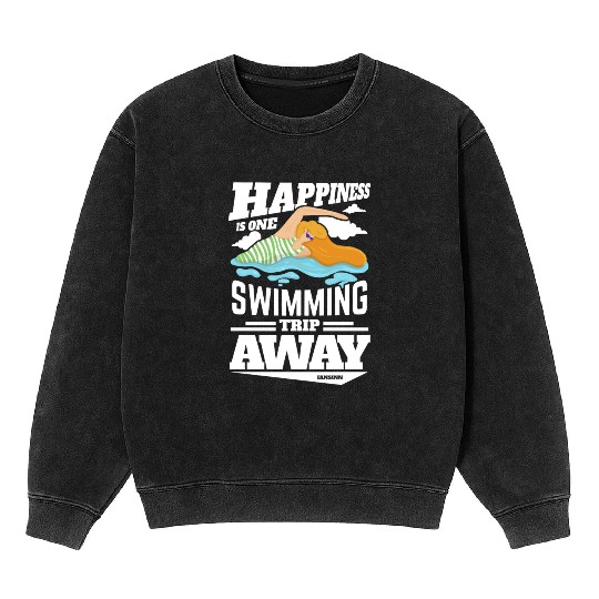 Swimming lifeguard swimming course outdoor pool gi Mineral Wash Sweatshirts