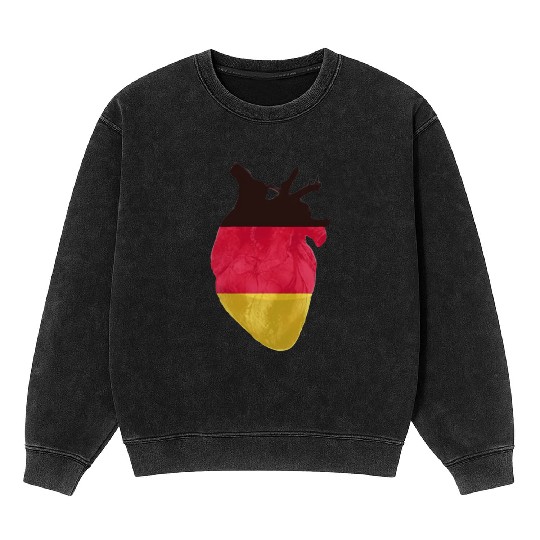 I Love Germany Mineral Wash Sweatshirts