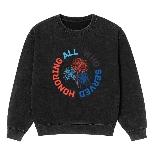 Thank You Veterans l Veterans Day Gift Idea Mineral Wash Sweatshirts