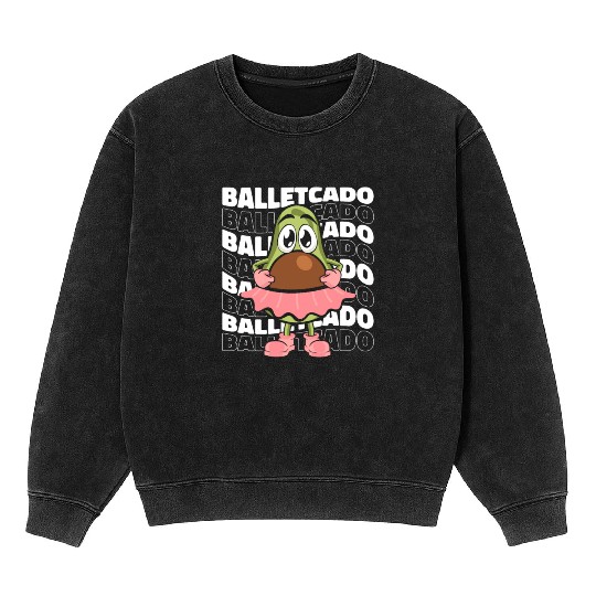 Ballet Dancer Dancing Ballerina Mineral Wash Sweatshirts