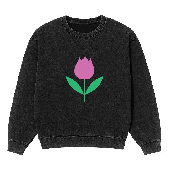 Tulip Garden Gardening Mineral Wash Sweatshirts