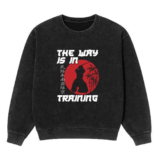 Samurai Ninja Ronin Warrior Mineral Wash Sweatshirts