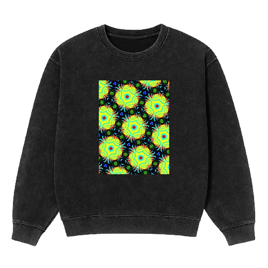 enchanting abstract seamless pattern Mineral Wash Sweatshirts