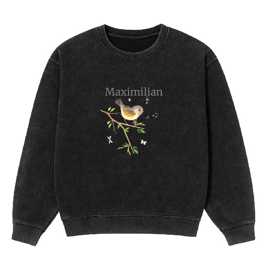 Waldier Vogel Name Maximilian Mineral Wash Sweatshirts