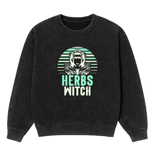 Herbs Witch Herbalism Herbalist Herb Gardening Mineral Wash Sweatshirts