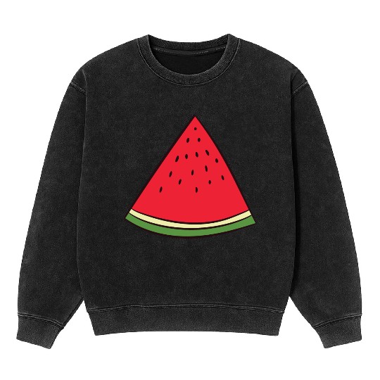 Watermelon - slice, piece, quarter, triangle Mineral Wash Sweatshirts