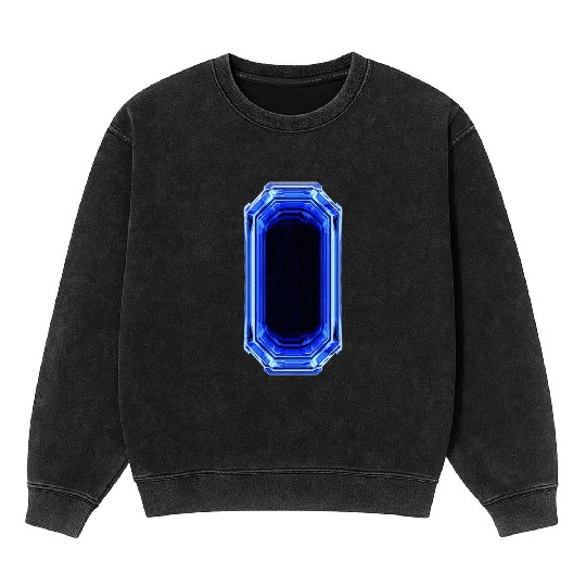 Sapphire Crystal Mineral Wash Sweatshirts