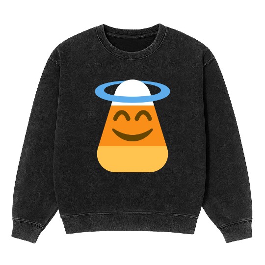 Angel Candy Corn Halloween Costume Mineral Wash Sweatshirts