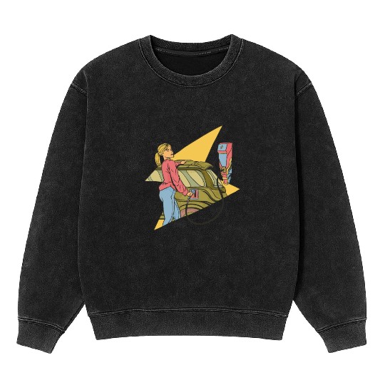 Strong independent woman Strong independent woman Mineral Wash Sweatshirts