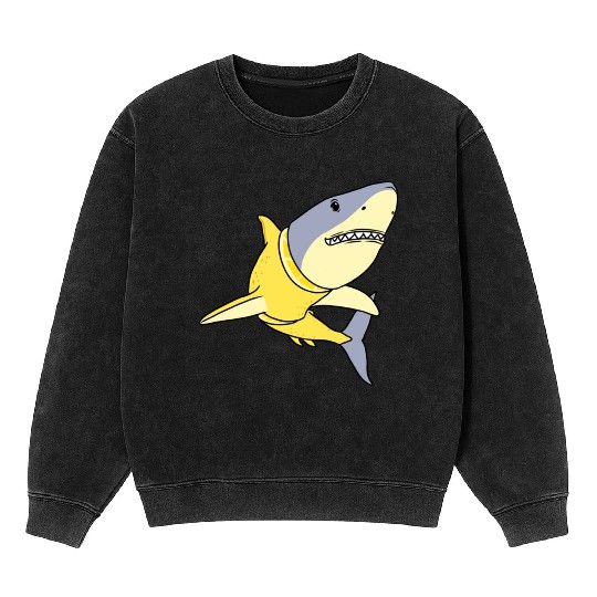 Lemon Shark for Lemon Lover Mineral Wash Sweatshirts