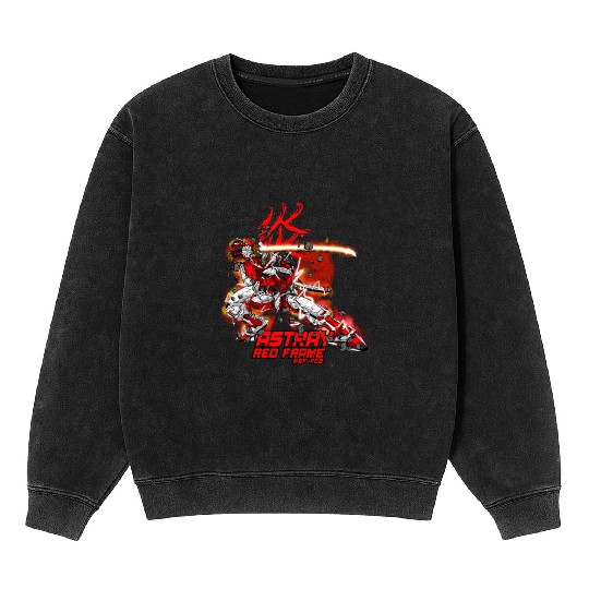 ASTRAY RED FRAME GUNDAM Mineral Wash Sweatshirts