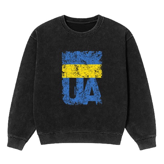 I stand with Ukraine. Support Ukraine. Stop War Mineral Wash Sweatshirts