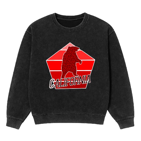 California Bear Flag Mineral Wash Sweatshirts