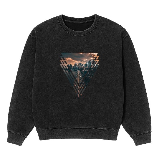 Manhattan in Triangle Mineral Wash Sweatshirts