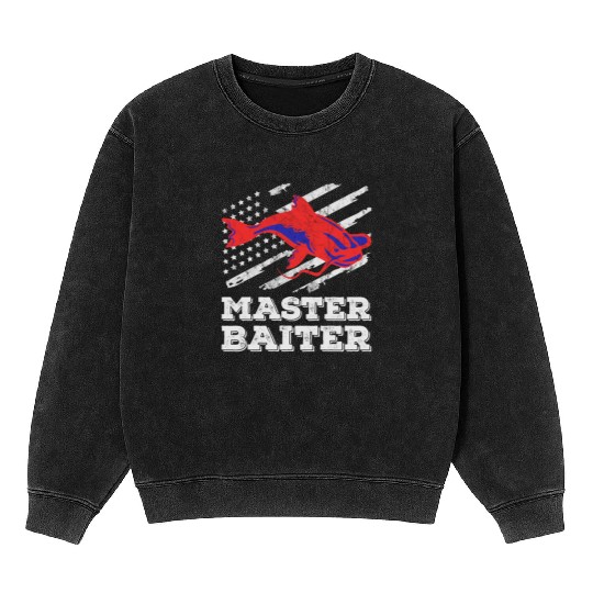 Master Baiter - Wels Catfish Hunter Mineral Wash Sweatshirts