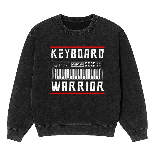 Funny Keyboard Player Music Teacher Humor Mineral Wash Sweatshirts