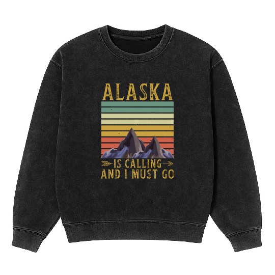 Alaska Gift USA Natur Bär Denali Grizzly Wald Mineral Wash Sweatshirts