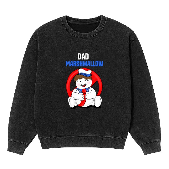 DAD ghostbusters Mineral Wash Sweatshirts