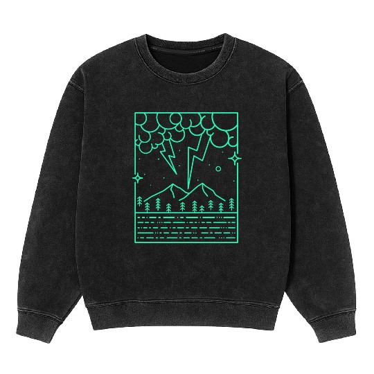 Flash icon Mineral Wash Sweatshirts
