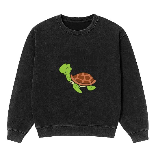 I Like Turtles And Maybe Like 3 People Turtles Mineral Wash Sweatshirts