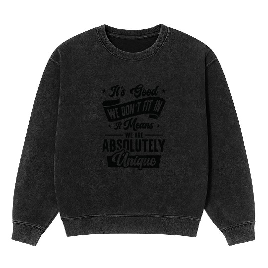 Positivity Misfits Poets Poetry Unique Uniqueness Mineral Wash Sweatshirts