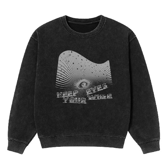 Eyes Wide Winter Come 2 The Light Grey Mineral Wash Sweatshirts