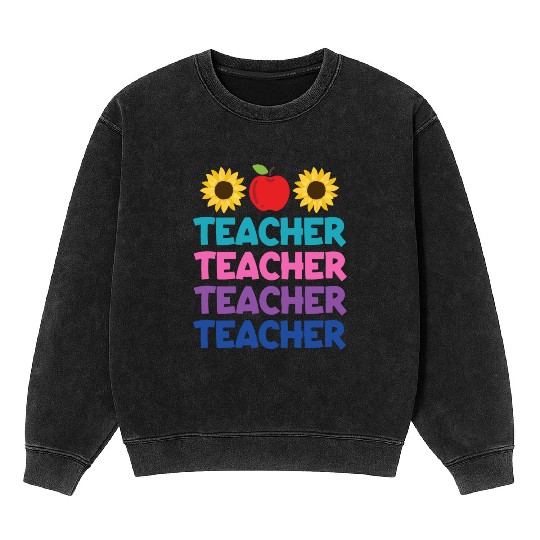 Funny Teacher svg, Teacher Appreciation svg, Kinde Mineral Wash Sweatshirts