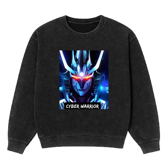 Cyber Warrior Mineral Wash Sweatshirts