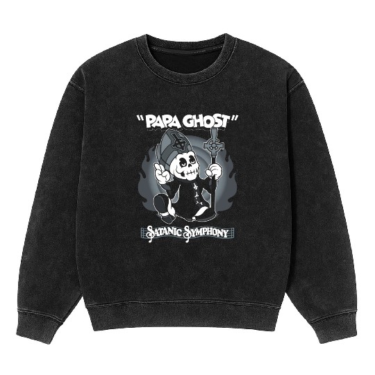 Papa Ghost Mineral Wash Sweatshirts